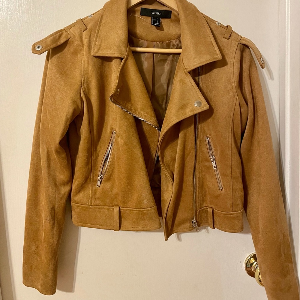 Faux suede jacket